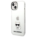 Karl Lagerfeld Choupette Logo iPhone 14 Plus Cover - Durchsichtig