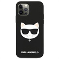Karl Lagerfeld Choupette iPhone 12/12 Pro Silikonhülle