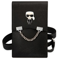 Karl Lagerfeld Ikonik Chain Schultertasche für Smartphone - Schwarz