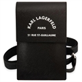 Karl Lagerfeld Smartphone Schultertasche - Paris 21 Rue St-Guillaume - Schwarz