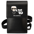 Karl Lagerfeld Smartphone Schultertasche - Karl & Choupette - Schwarz