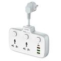 LDNIO SC2413 20W Steckdosenleiste mit 2 Netzanschlüssen, 4 USB-Anschlüssen und PD-Schnellladefunktion