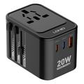 Ldnio Z9 20W Reiseadapter - 2x USB-C PD, USB-A QC3.0