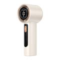 Handventilator mit LED-Anzeige, 100 Geschwindigkeitsstufen und Typ-C-Aufladung - 3000mAh - Beige