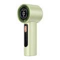 Handventilator mit LED-Anzeige, 100 Geschwindigkeitsstufen und Typ-C-Aufladung - 3000mAh - Grün