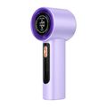 LED-Handventilator mit Display, 100 Geschwindigkeitsstufen und Typ-C-Aufladung - 3000mAh - Lila