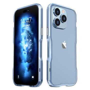 Luphie Safe Lock iPhone 14 Pro Max Metall Bumper - Blau
