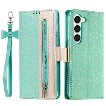 Lace Pattern Samsung Galaxy S23 5G Wallet Hülle