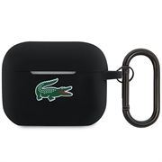 AirPods Pro 2 Lacoste Croc Logo Flüssigsilikonhülle - Schwarz