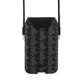 Lacoste PVC Blend Monogram Handytasche XL - Schwarz