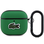AirPods 4 Lacoste Klein Pique Croc Logo Patch Hülle - Grün