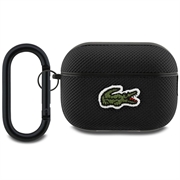 AirPods Pro 2 Lacoste Klein Pique Croc Logo Patch Hülle - Schwarz