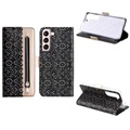 Lace Pattern Samsung Galaxy S22 5G Wallet Hülle
