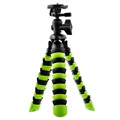 Tragbares Stativ mit Flexiblen Octopus-Beinen - Grün