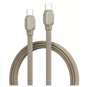 Ldnio LC122-C geflochtenes USB-C-Schnellladekabel - 1m, 65W - Titangold