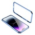 Le-Lock Series iPhone 14 Pro Metall Bumper - Blau