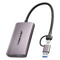 Lemorele AC02L Video-Capture-Karte - USB-C/USB-A, 4K 60Hz - Grau