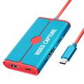 Lemorele AC08 Video-Capture-Karte / Gaming-Recorder-Adapter - Blau / Rot