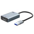 Lemorele LC06 Plus USB-A-zu-HDMI-Adapterkabel - 4K, 30Hz - Grau