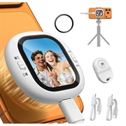 Lemorele R1021 Vlog-Selfie-Monitor mit Bluetooth-Fernbedienung - Weiß