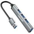 Lemorele TC53 Compact 4-in-1-USB-3.0-Hub – Grau