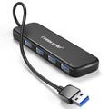 Lemorele TC55 Slim 4-Port-USB-3.0-Hub - Schwarz