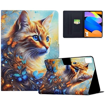 Lenovo Idea Tab Smart Folio Hülle - Katze und Schmetterling