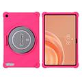 Lenovo Tab Plus Gen 2 stoßfeste Silikonhülle mit Stifthalter - Hot Pink