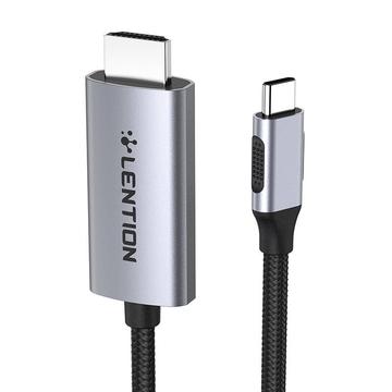 Lention CU707 USB-C auf HDMI 2.0 Kabel 4K60Hz/1Gbps - 3m - Grau