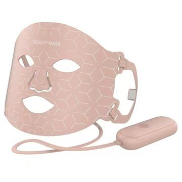 Lichttherapie-Maske mit 7 Farben für das Gesicht - Rosa