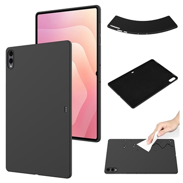 Samsung Galaxy Tab S11 Ultra Flüssig-Silikonhülle - Schwarz