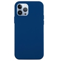 iPhone 14 Pro Liquid Silikonhülle - Dunkel Blau