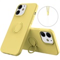 iPhone 13 Liquid Silikonhülle mit Ringhalterung