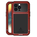 Love Mei Powerful iPhone 14 Pro Hybride Hülle - Rot