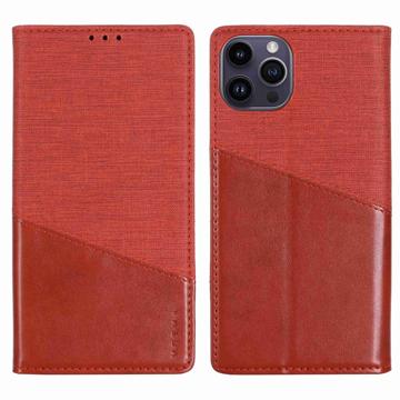 Muxma MX109 iPhone 14 Pro Schutzhülle mit Geldbörse - Rot