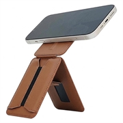 MagSafe-kompatibler Ständer / Selfie-Stick mit Kartenhalter für das iPhone - Braun