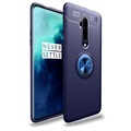 OnePlus 7T Pro Magnetische Schutzhülle m. Ringhalter - Blau