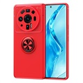 Xiaomi 12S Ultra Magnetische Schutzhülle mit Ringhalter - Rot