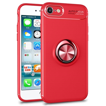 iPhone 7/8/SE (2020)/SE (2022) Magnetische Schutzhülle mit Ringhalter - Rot
