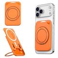 Magnetkartenhalter mit Ring-Ständer - Orange