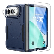 iPhone Duo Magnethülle mit Panzerglas und Kameralinsen-Schutz - Blau