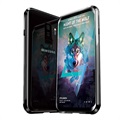 Samsung Galaxy S9+ Magnetisches Cover mit Panzerglas Rückseite