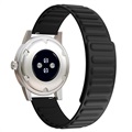 Samsung Galaxy Watch4/Watch4 Classic/Watch5/Watch6 Magnetische Silikon Sportarmband - Schwarz