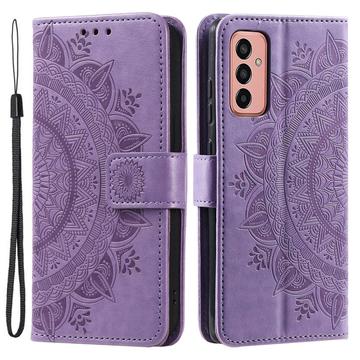 Samsung Galaxy A14/A14 5G Mandala Serie Wallet Hülle - Purpur