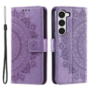 Samsung Galaxy S23 5G Mandala Serie Wallet Hülle