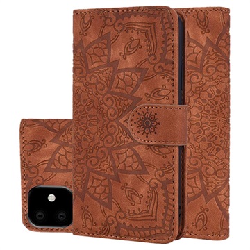 Mandala Serie iPhone 11 Wallet Schutzhülle - Schwarz