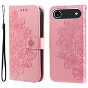 iPhone Air Mandala Serie Wallet Hülle - Rosa