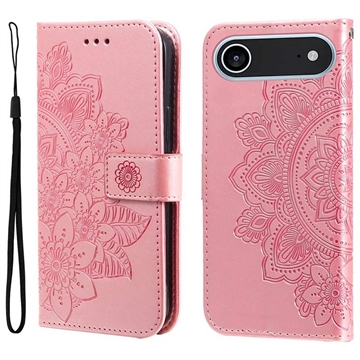 iPhone Air Mandala Serie Wallet Hülle - Rosa