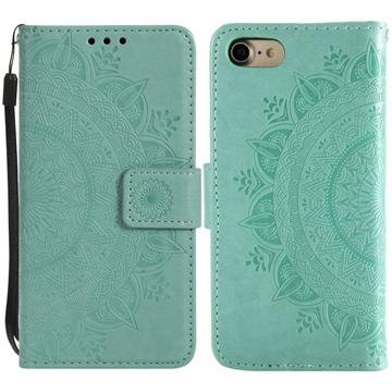 iPhone 7 8 SE (2020)/SE (2022) Mandala Serie Wallet Hülle - Zyan