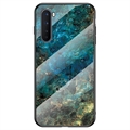 OnePlus Nord Marble Serie Panzerglas Hülle - Smaragd